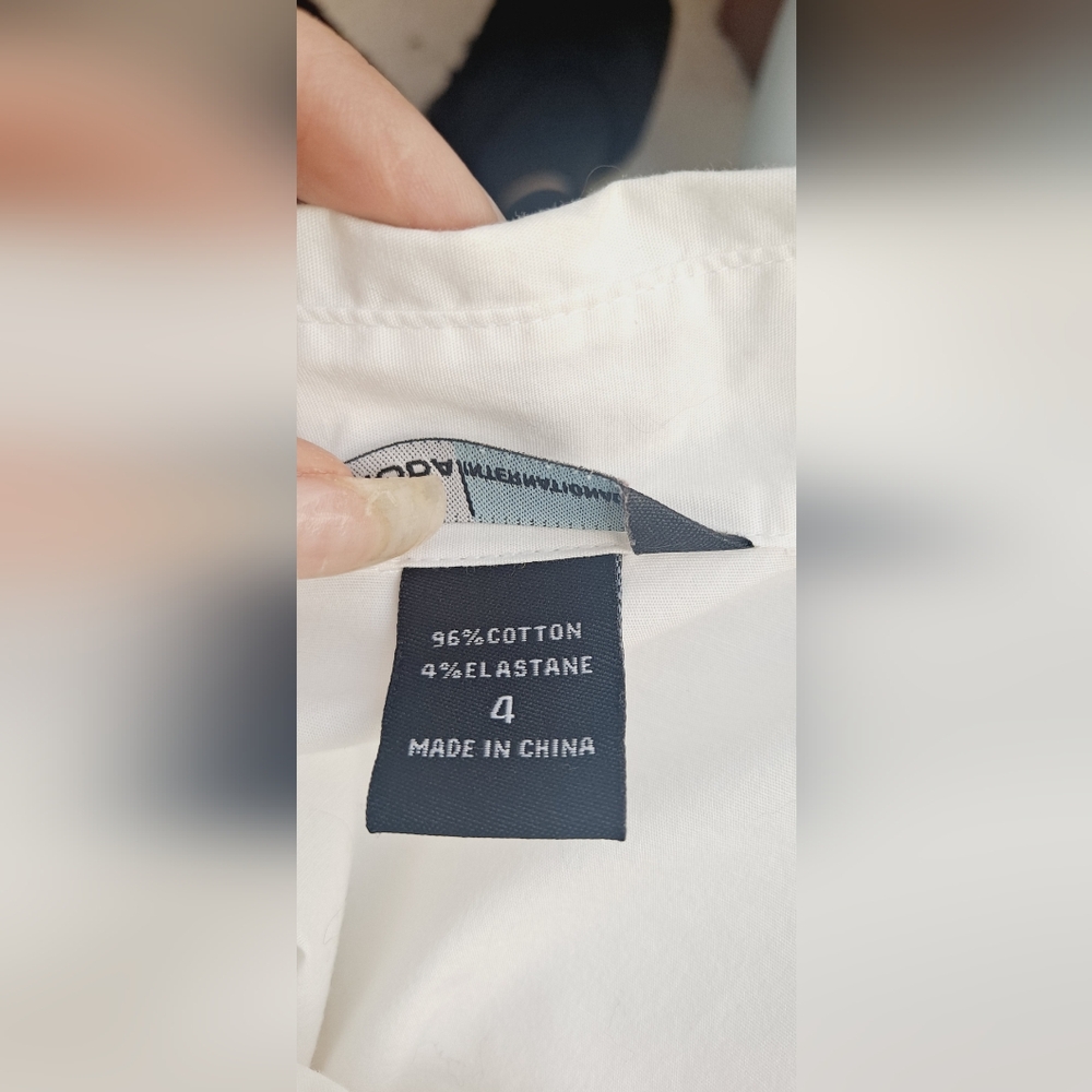 NWOT Brand New Moda International Victoria's Secret Tuxedo Top Ruffled Blouse - Picture 11 of 12